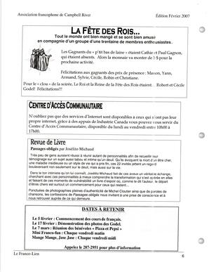   LE FRANCO-LIEN, 2007   , page 6