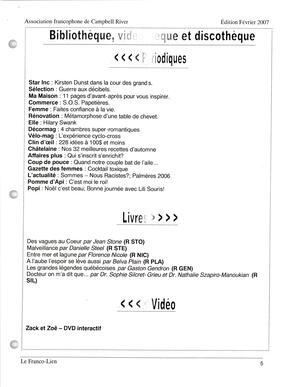   LE FRANCO-LIEN, 2007   , page 5