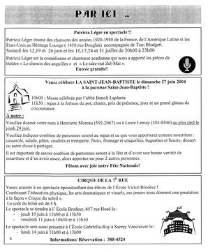   LE RÉVERBÈRE, 2004   , page 6