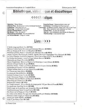   LE FRANCO-LIEN, 2007   , page 5