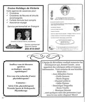   LE RÉVERBÈRE, 2004   , page 30
