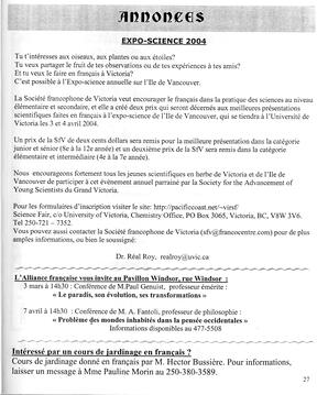   LE RÉVERBÈRE, 2004   , page 27