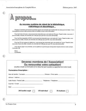   LE FRANCO-LIEN, 2007   , page 3