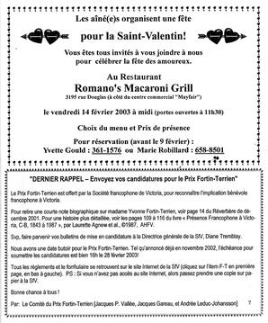   LE RÉVERBÈRE, 2003   , page 7