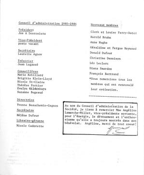   BULLETIN MENSUEL, 1985   , page 3