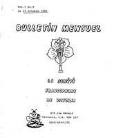 BULLETIN MENSUEL, 1985