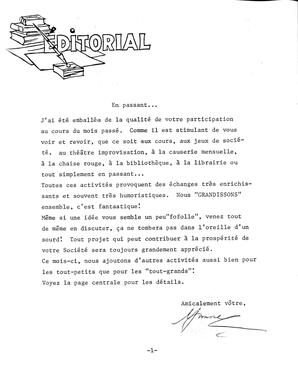   BULLETIN MENSUEL, 1985   , page 2