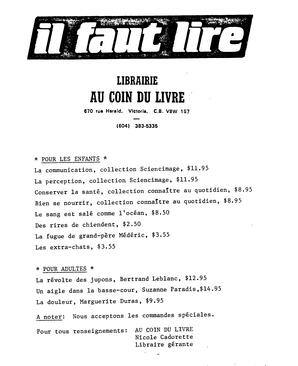   BULLETIN MENSUEL, 1985   , page 5