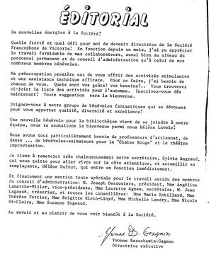  BULLETIN MENSUEL, 1985   , page 2