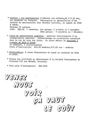   BULLETIN MENSUEL, 1985   , page 11