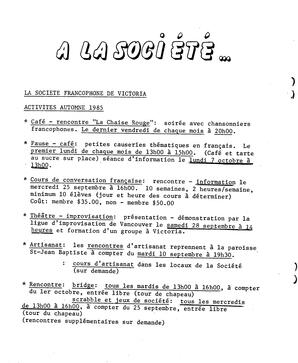   BULLETIN MENSUEL, 1985   , page 10