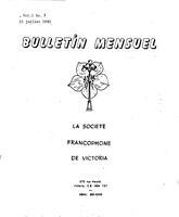 BULLETIN MENSUEL, 1985