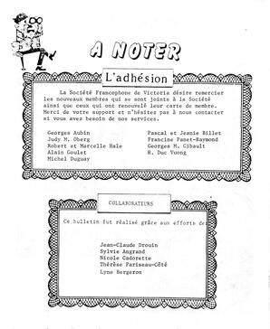   BULLETIN MENSUEL, 1985   , page 3