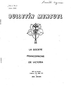   BULLETIN MENSUEL, 1985   , page 1