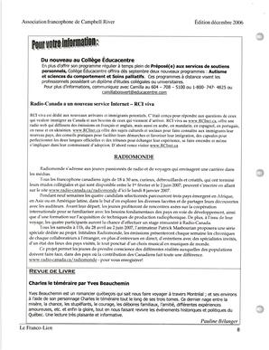   LE FRANCO-LIEN, 2006   , page 8