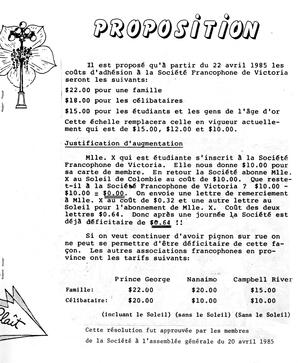   BULLETIN MENSUEL, 1985   , page 9