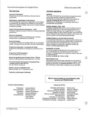   LE FRANCO-LIEN, 2006   , page 12
