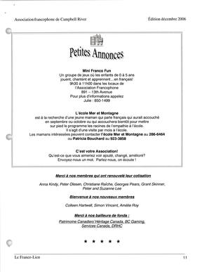   LE FRANCO-LIEN, 2006   , page 11