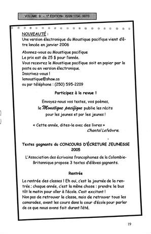   LE MOUSTIQUE PACIFIQUE, 2006   , page 19