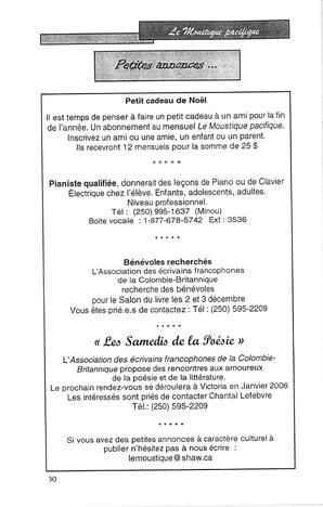   LE MOUSTIQUE PACIFIQUE, 2005   , page 30