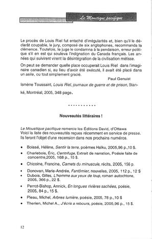   LE MOUSTIQUE PACIFIQUE, 2005   , page 12
