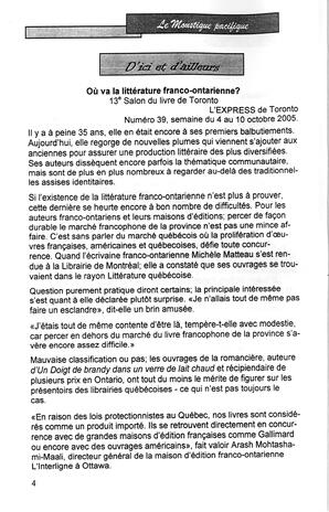   LE MOUSTIQUE PACIFIQUE, 2005   , page 4
