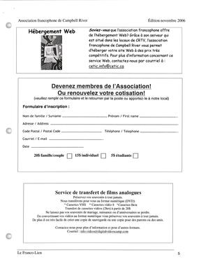   LE FRANCO-LIEN, 2006   , page 5