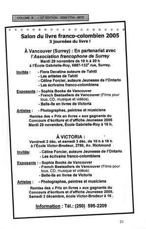   LE MOUSTIQUE PACIFIQUE, 2005   , page 21