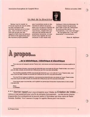   LE FRANCO-LIEN, 2006   , page 2
