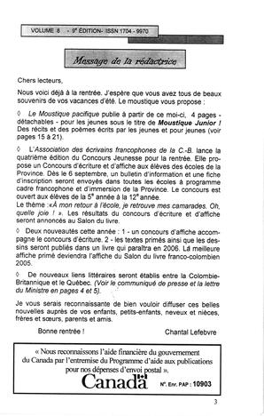   LE MOUSTIQUE PACIFIQUE, 2005   , page 3