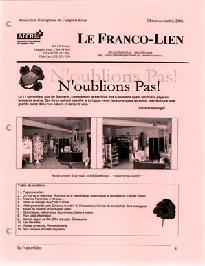   LE FRANCO-LIEN, 2006   , page 1