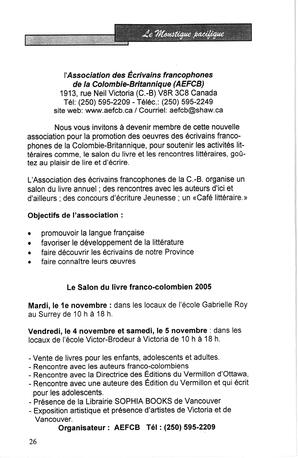   LE MOUSTIQUE PACIFIQUE, 2005   , page 26