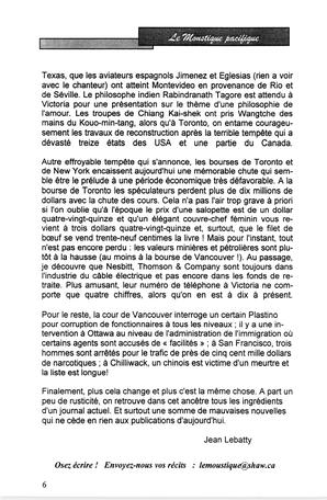   LE MOUSTIQUE PACIFIQUE, 2005   , page 6