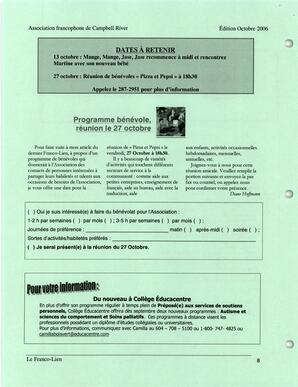   LE FRANCO-LIEN, 2006   , page 8