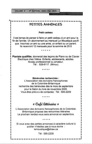   LE MOUSTIQUE PACIFIQUE, 2005   , page 31