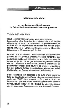   LE MOUSTIQUE PACIFIQUE, 2005   , page 26