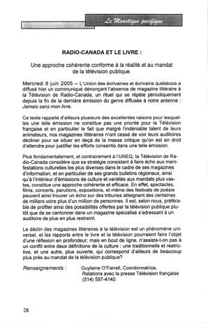   LE MOUSTIQUE PACIFIQUE, 2005   , page 28