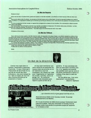   LE FRANCO-LIEN, 2006   , page 2