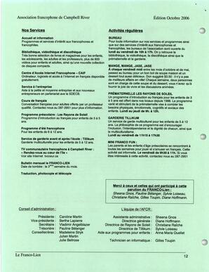   LE FRANCO-LIEN, 2006   , page 12