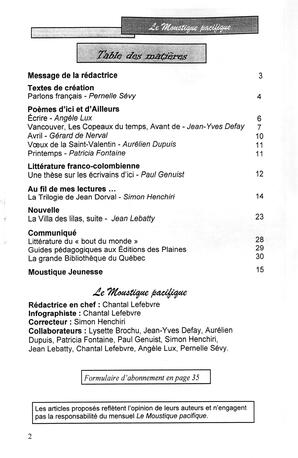   LE MOUSTIQUE PACIFIQUE, 2005   , page 2