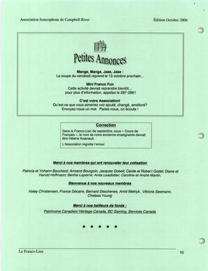   LE FRANCO-LIEN, 2006   , page 10