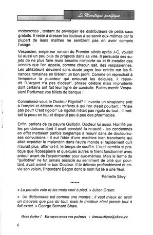   LE MOUSTIQUE PACIFIQUE, 2005   , page 6