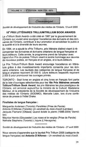   LE MOUSTIQUE PACIFIQUE, 2005   , page 29