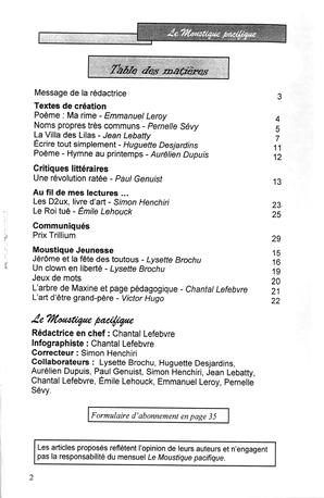   LE MOUSTIQUE PACIFIQUE, 2005   , page 2