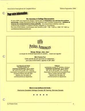   LE FRANCO-LIEN, 2006   , page 7