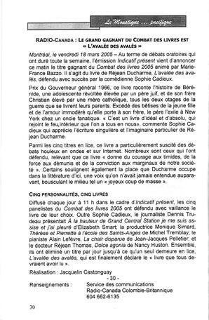   LE MOUSTIQUE PACIFIQUE, 2005   , page 30