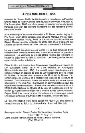   LE MOUSTIQUE PACIFIQUE, 2005   , page 29