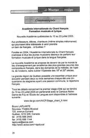   LE MOUSTIQUE PACIFIQUE, 2005   , page 28