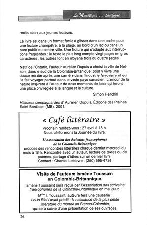   LE MOUSTIQUE PACIFIQUE, 2005   , page 26