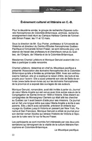   LE MOUSTIQUE PACIFIQUE, 2005   , page 22